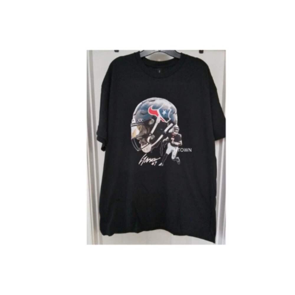 Houston Texans Stroud Big Face Helmet Graphic Print T-Shirt Plus Size